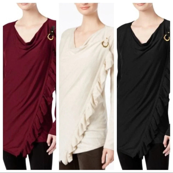 INC Ruffled Sweater - Picture 8 of 9